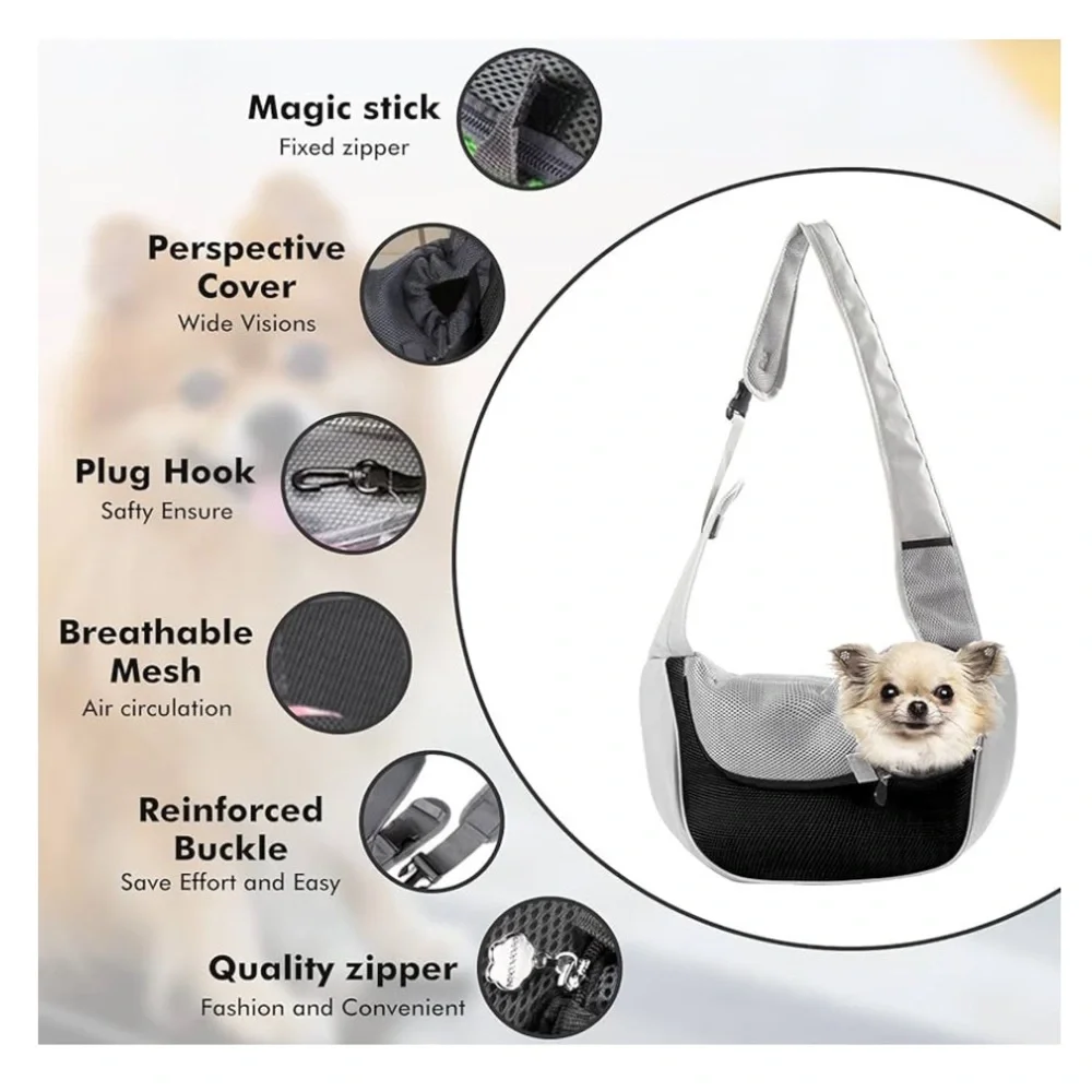 Small dog sling carrier